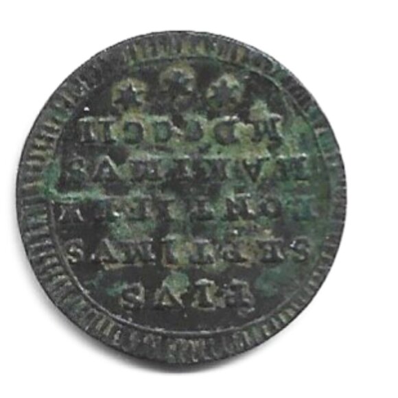 1802 Papal States Pius VII Quattrino Coin (b199) - Picture 2 of 2